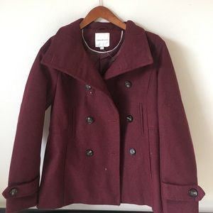 Thread & Supply maroon peacoat from Nordstrom.